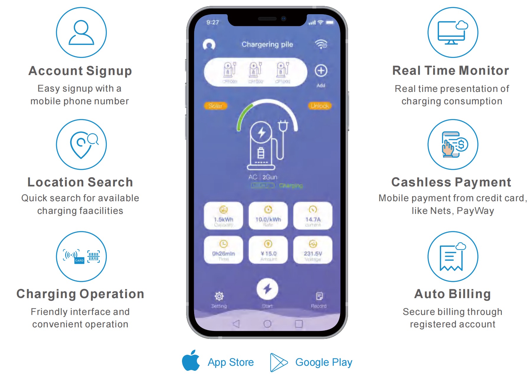 zeconex ev charging software app