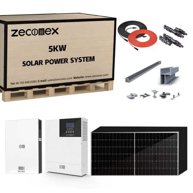 Zeconex 5kw solar power system package